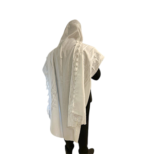Tallit Mofet Size 60 - Silver Stripes
