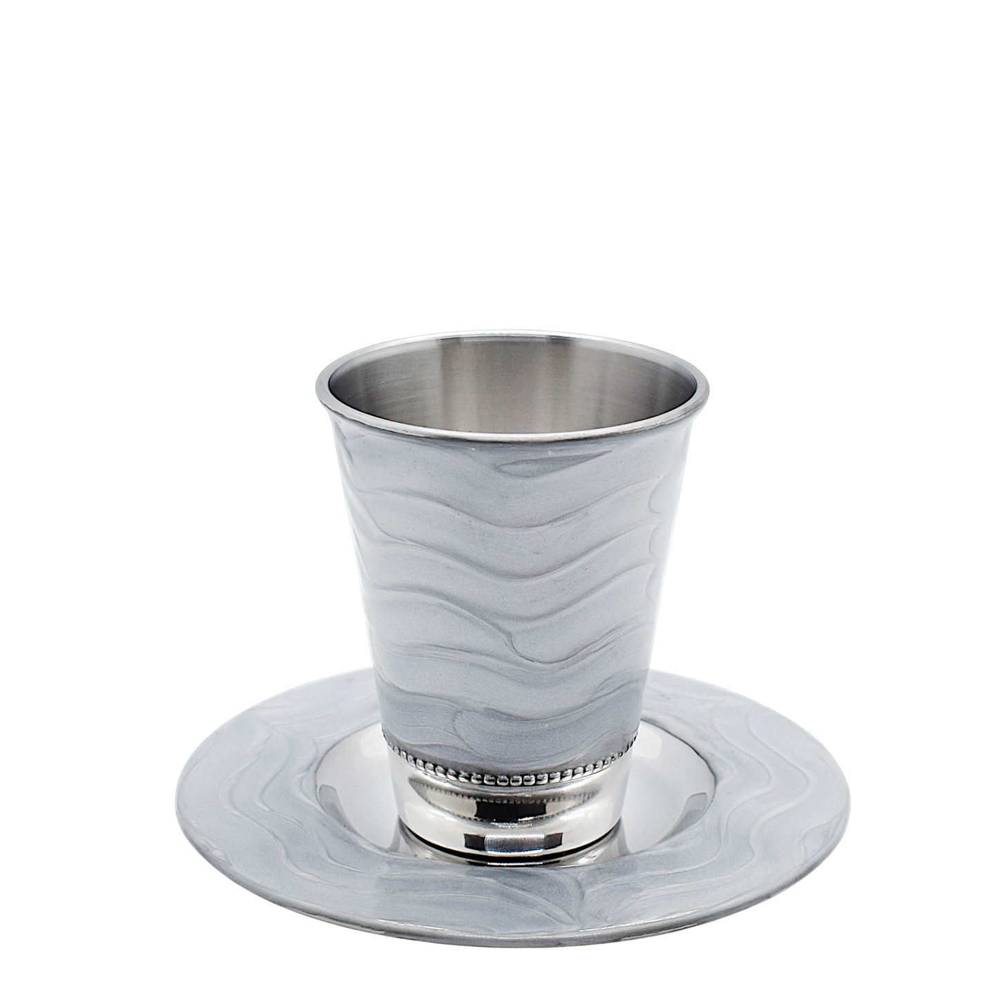 Kiddush Cup - Grey Waves