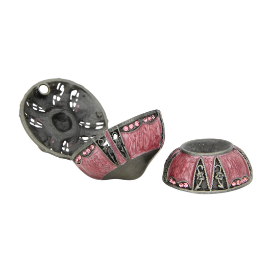 Drejdl box vykládaný - růžový kulatý