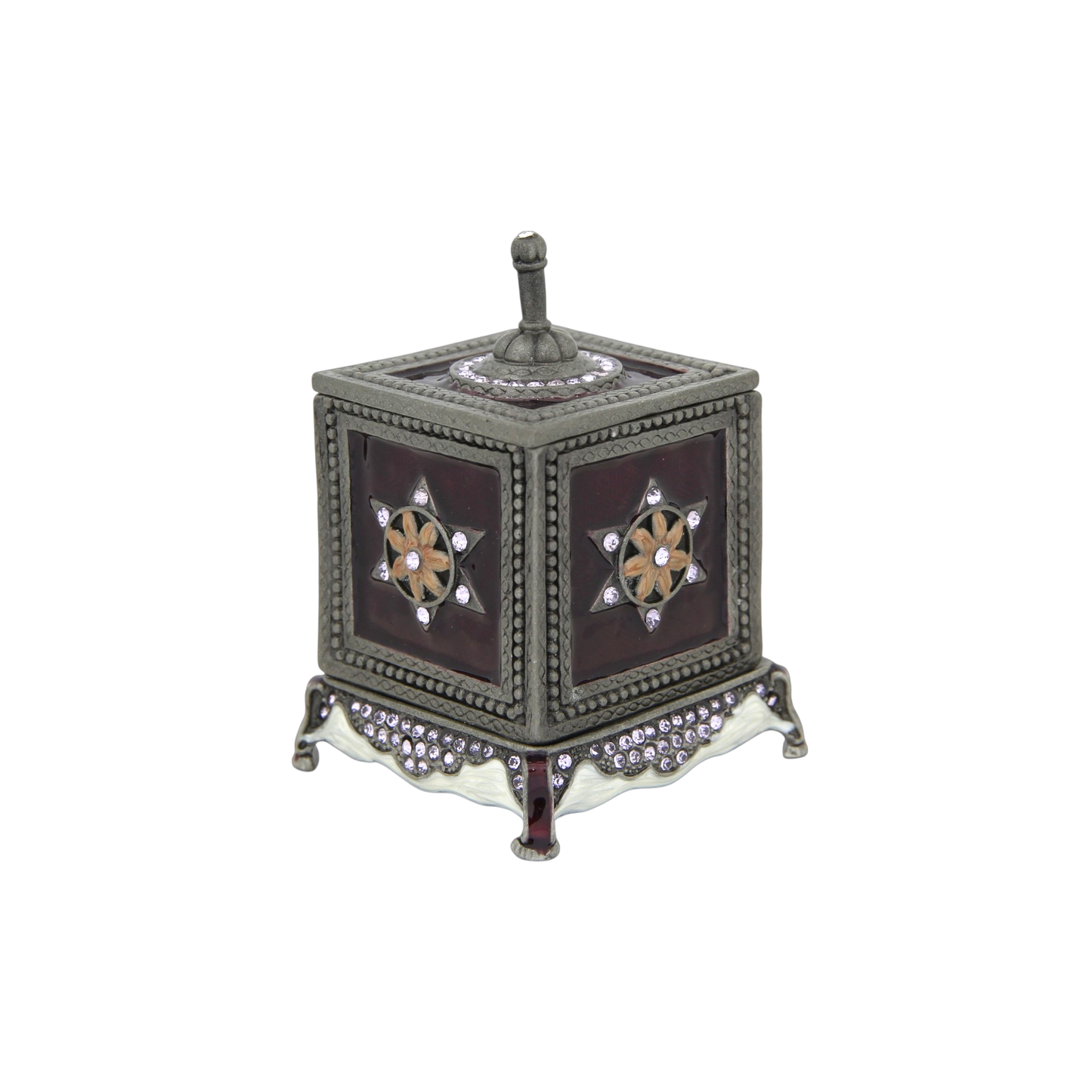Gemstone Dreidel box - Burgundy Star