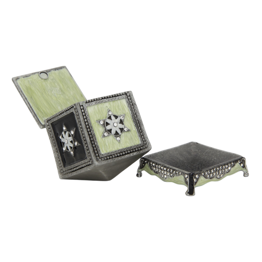 Drejdl box vykládaný - mátově černá hvězda