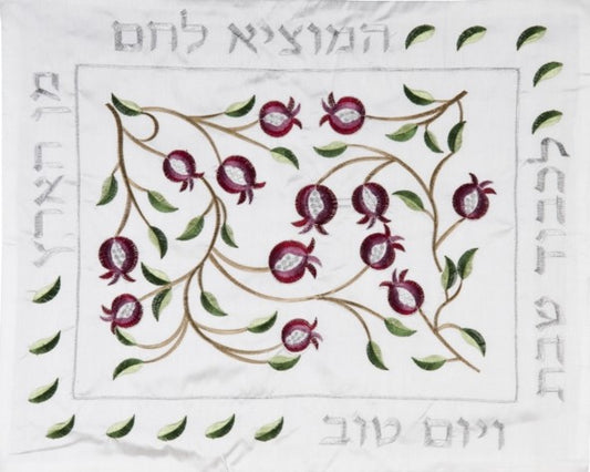 Přikrývka na chalu - granátová jablka v rámečku