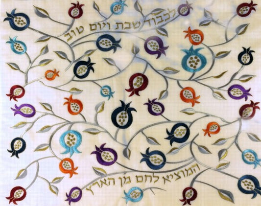 Přikrývka na chalu - granátová jablka 2