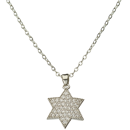 Necklace - Magen David with Stones