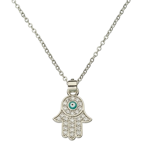 Necklace - Hamsa with Stones