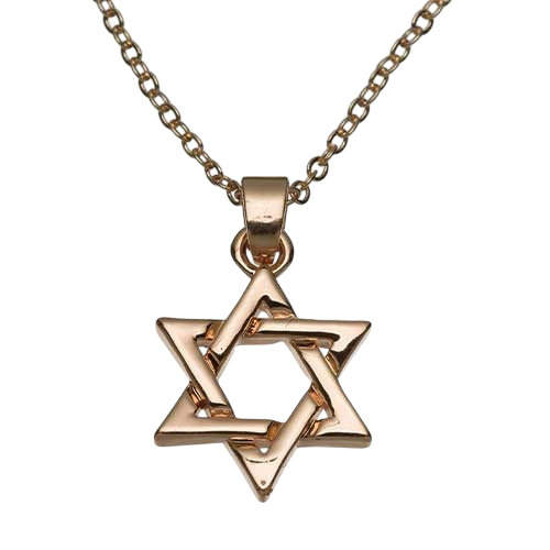 Necklace - Magen David "Golden Rose"