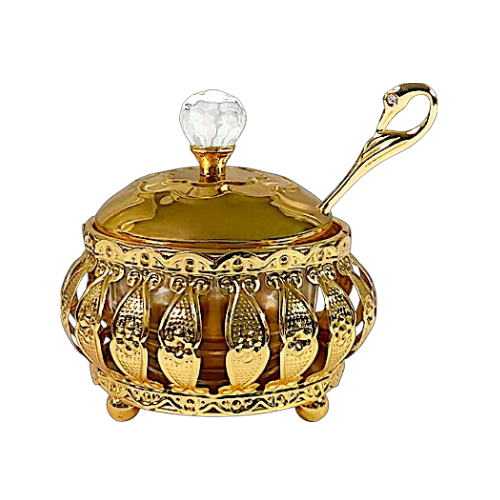 Filigreen Honey Dish with Spoon