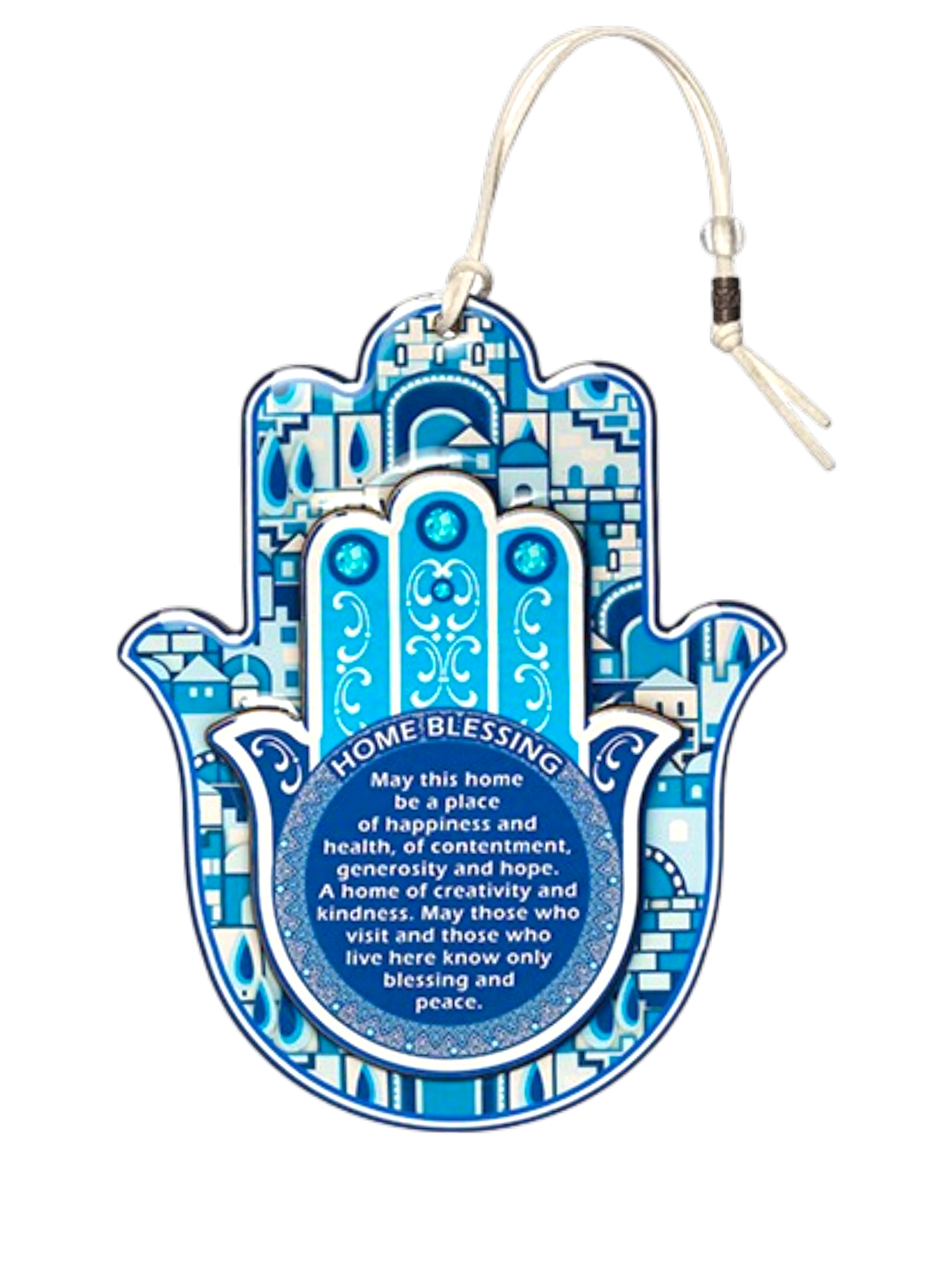 Epoxidová Hamsa anglický Home Blessing