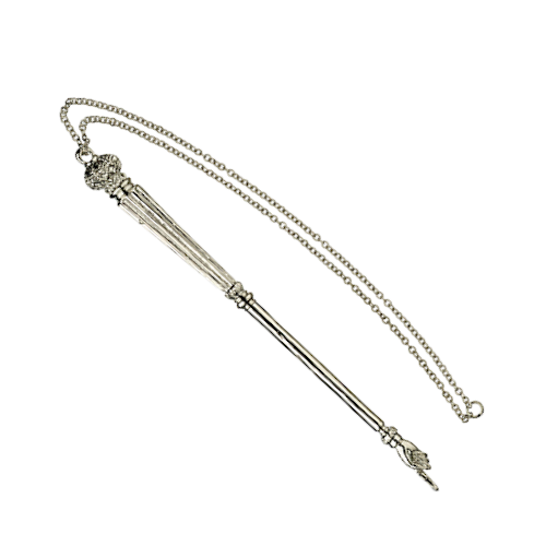 Silver metal Torah pointer with intricate filigree design – Prague Judaica. - Default Title - Prague Judaica