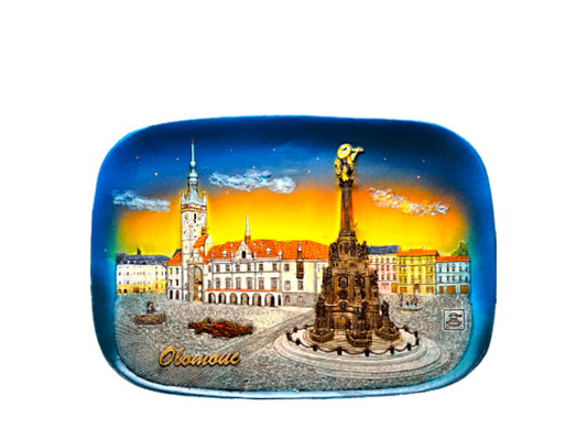 Ceramic tile with Holy Trinity Column Olomouc design – Prague Judaica. - Daily - Prague Judaica
