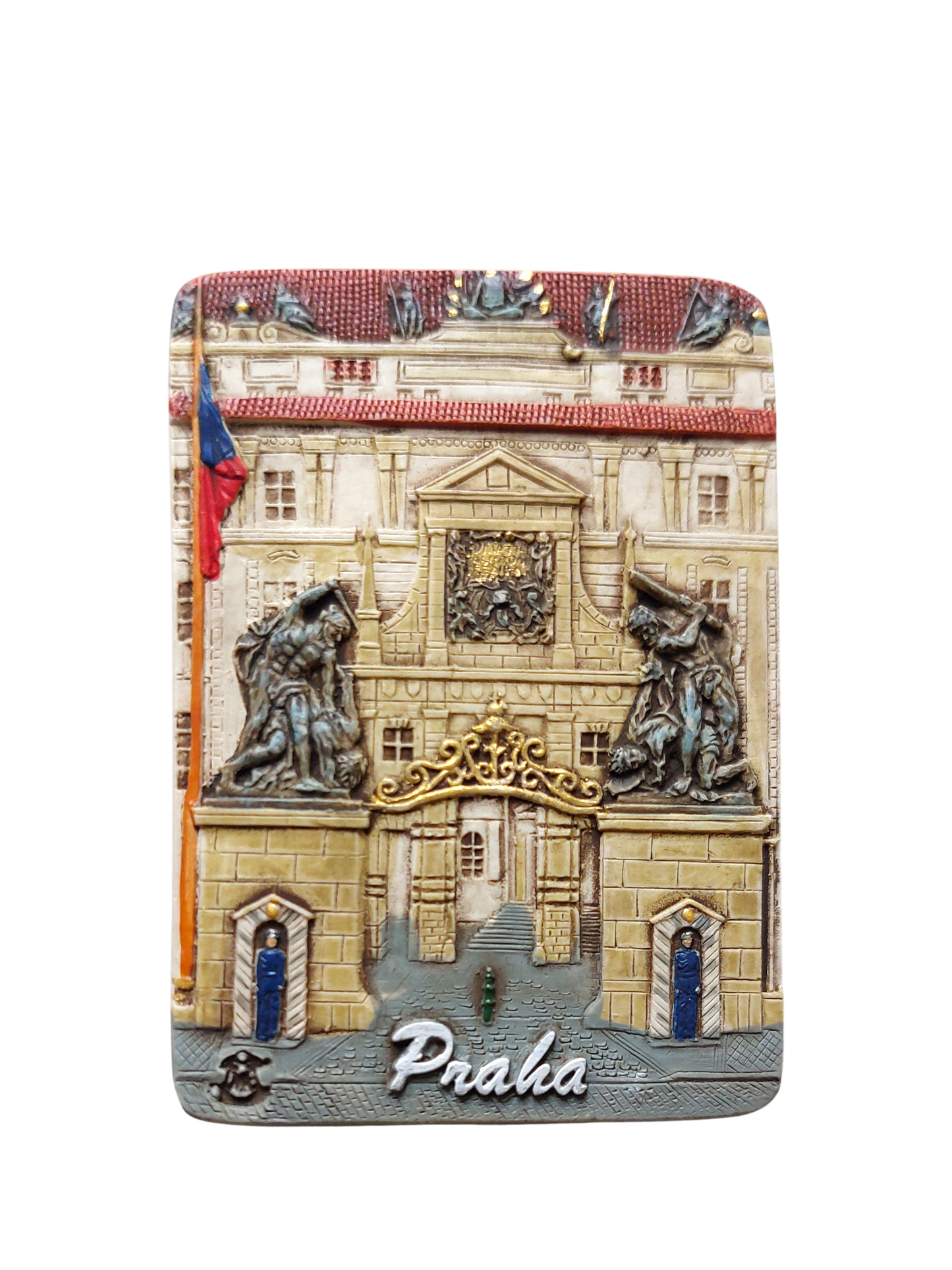 Ceramic magnet featuring Matthias Gate with architectural details – Prague Judaica. - Default Title - Prague Judaica