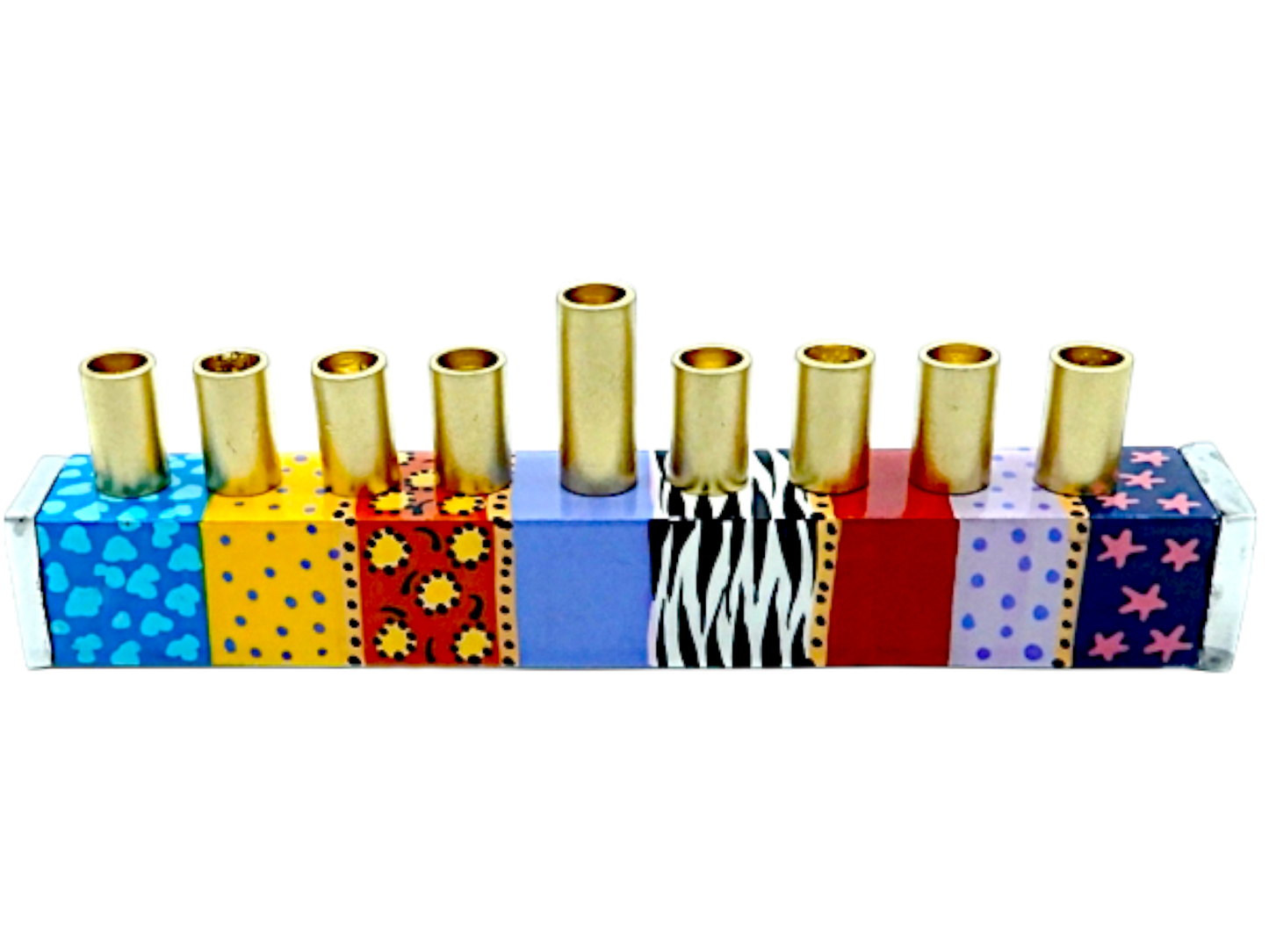 Chanukiah Menorah - Cheerful Multicoloured