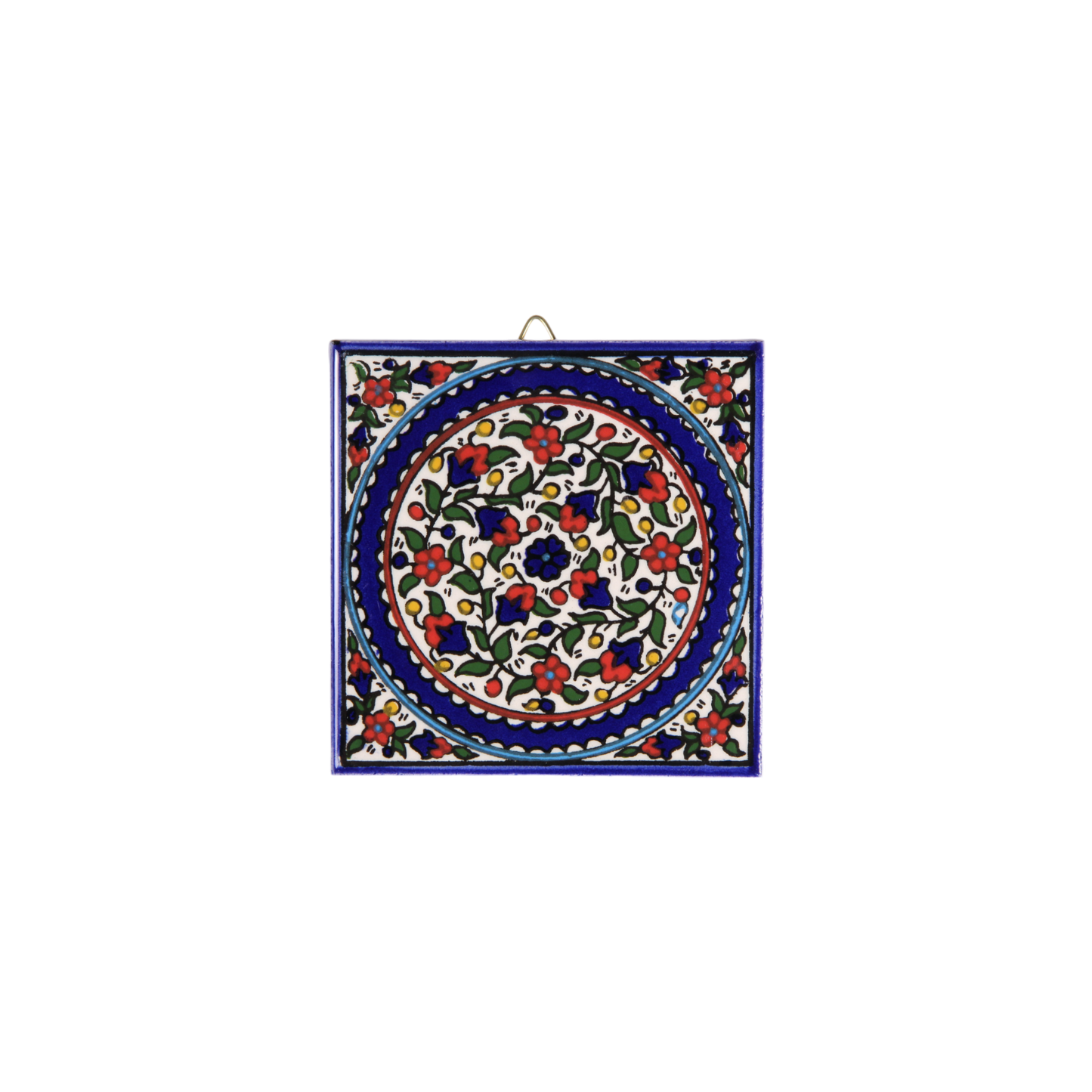 Armenian ceramic hanging Tiles - Plant and animal motifs / small
