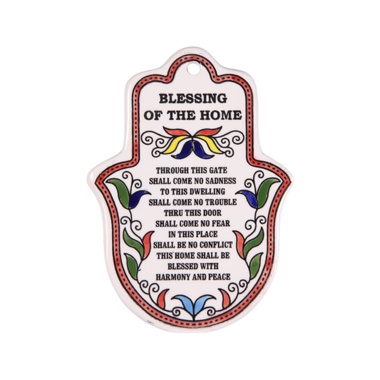 Arménská keramika Hamsa - Požehnání domova (anglicky)