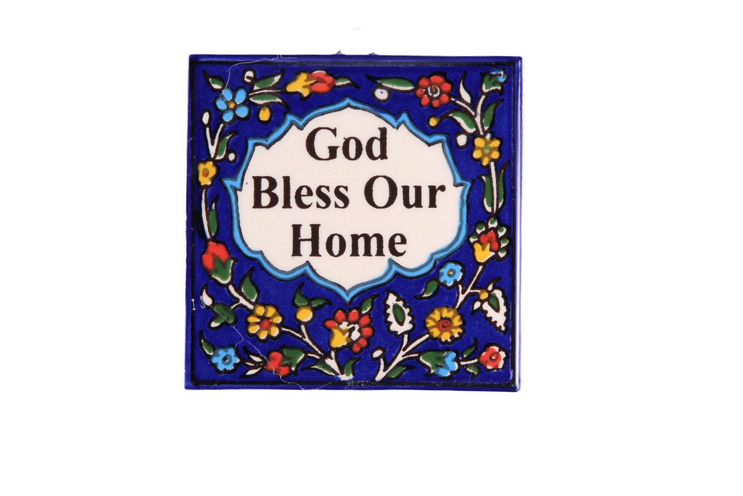 Armenian ceramic hanging Tiles - Blessings / large
