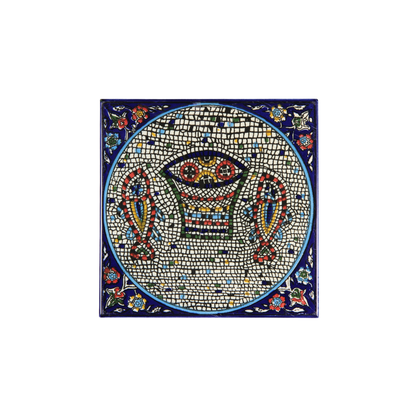 Armenian ceramic hanging Tile - Tabgha mosaic / large