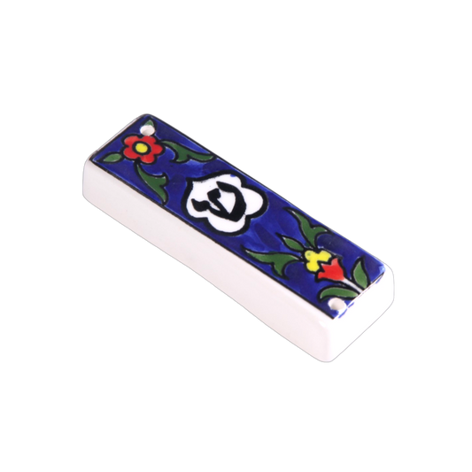 Arménská keramika Mezuzah - Šin