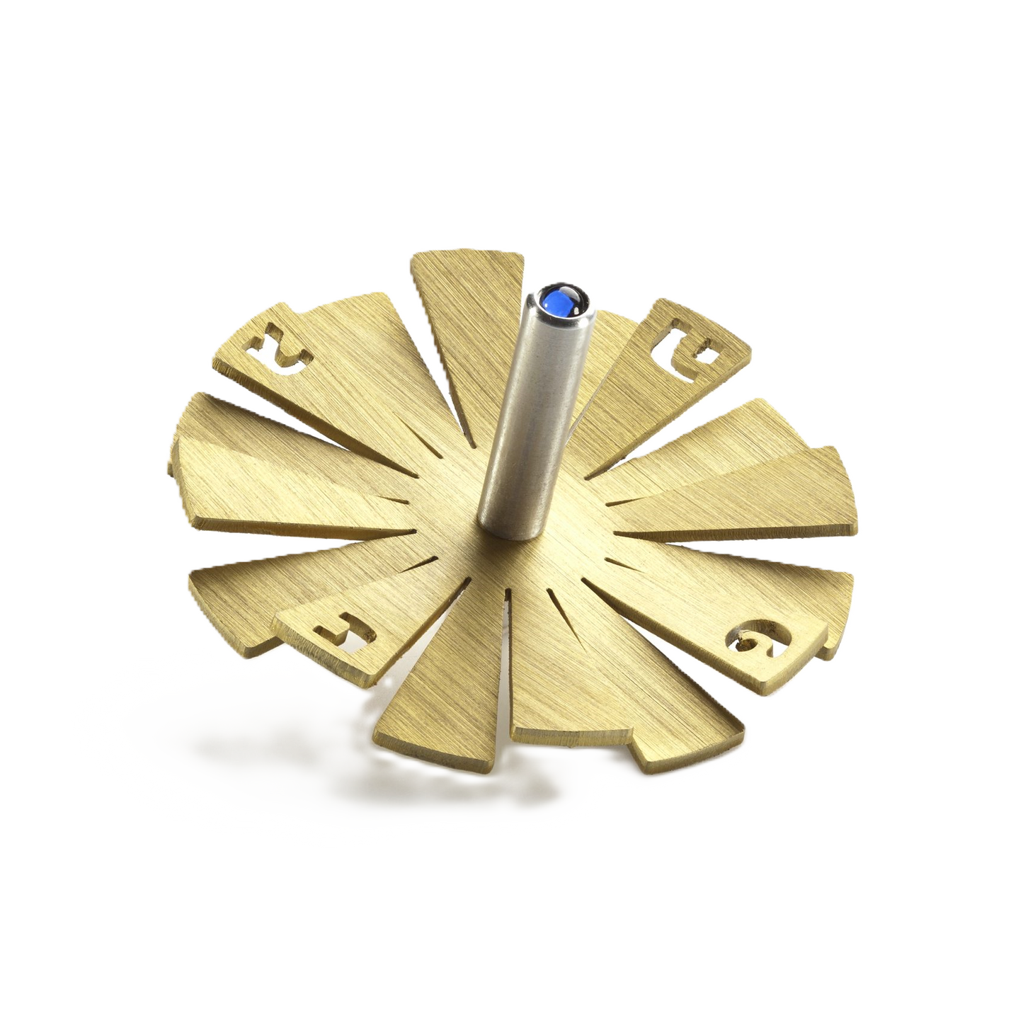 Sunshine Dreidel on stand - Gold colour