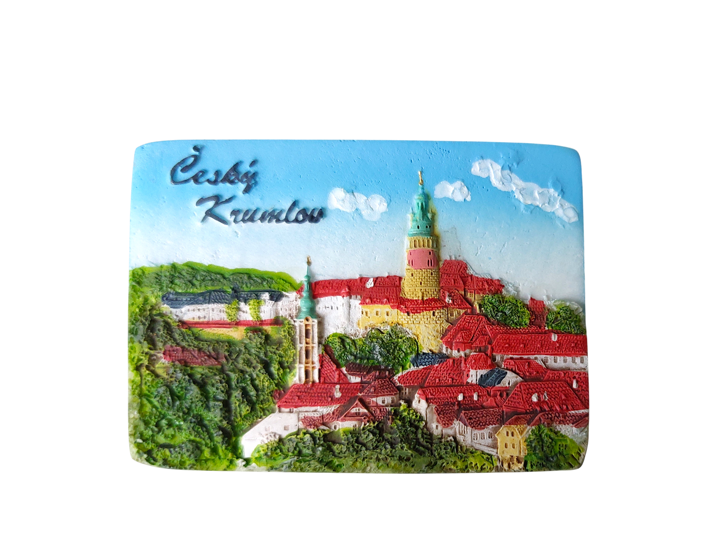 Ceramic Magnet - Český Krumlov - Town