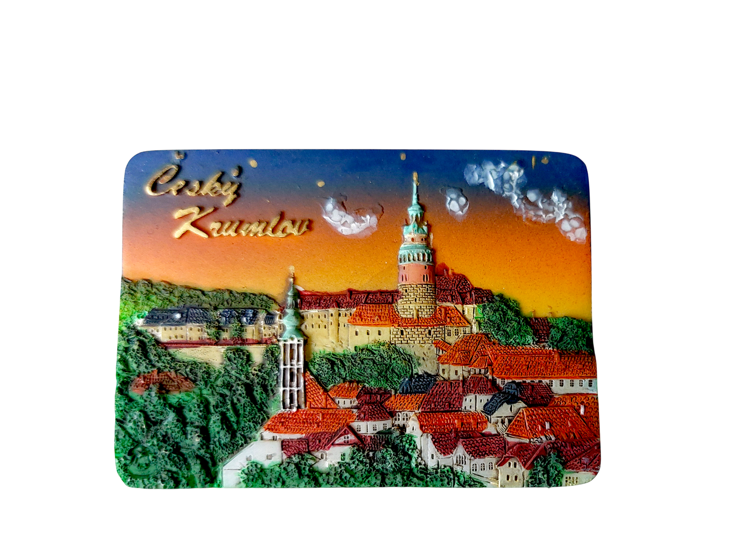 Ceramic Magnet - Český Krumlov - Town