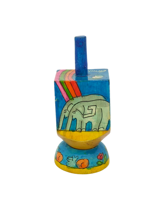 Wooden Dreidel Emanuel - Noah's Ark (Sham)