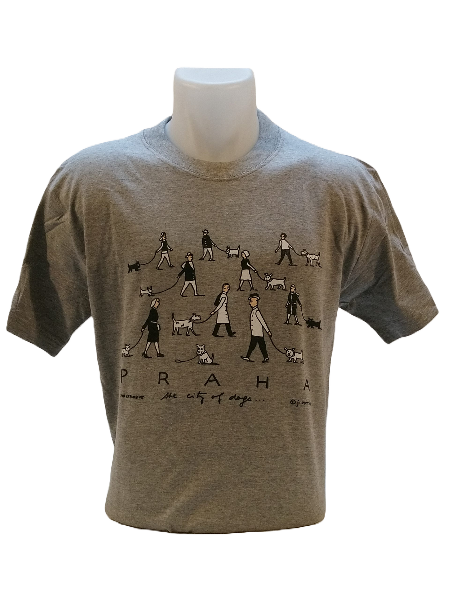 T-shirt Prague City of dogs