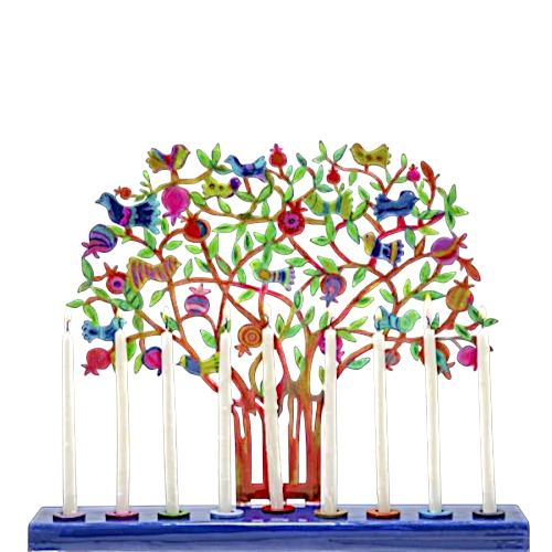 Chanukový svícen Emanuel - granátovník