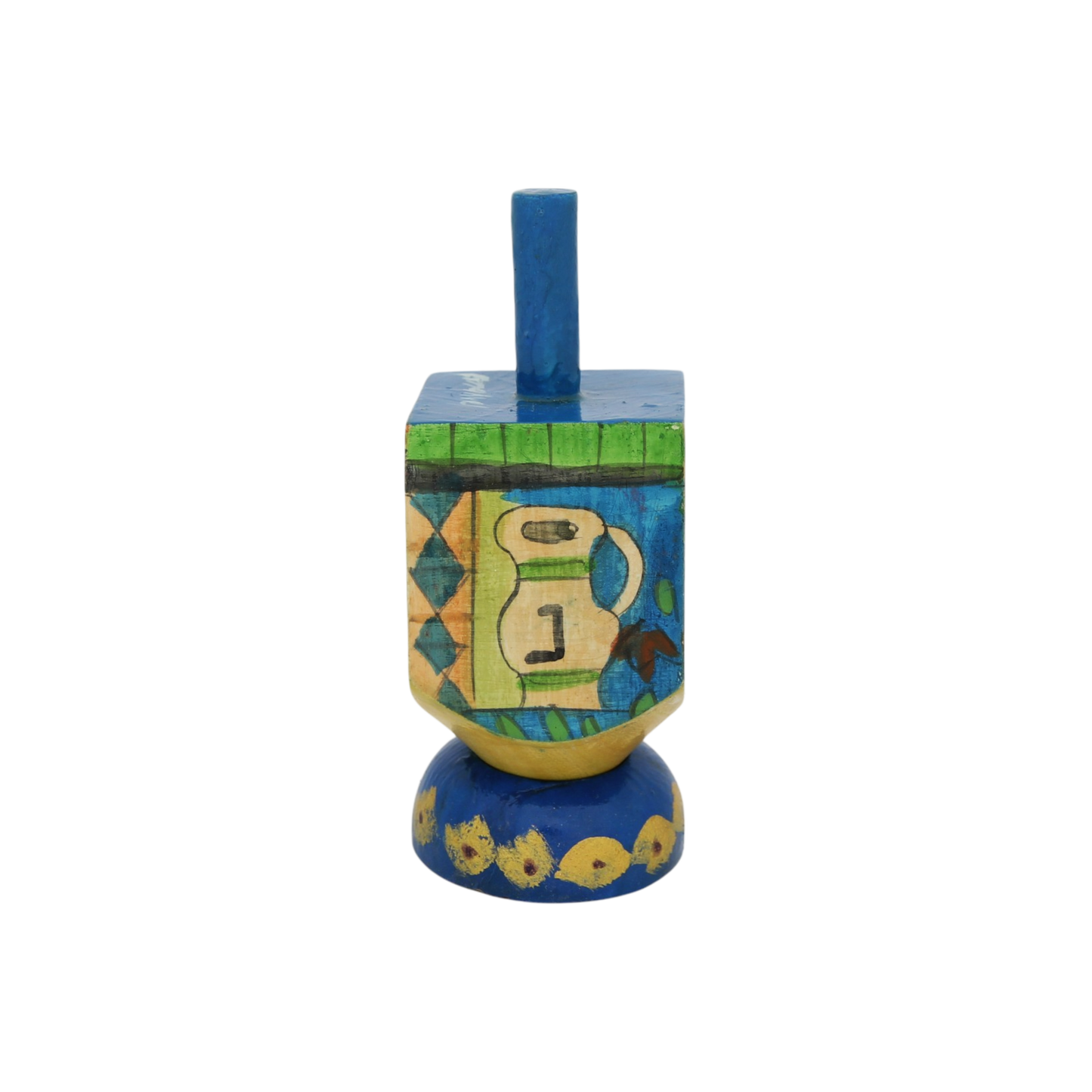 Wooden Dreidel Emanuel - Menora
