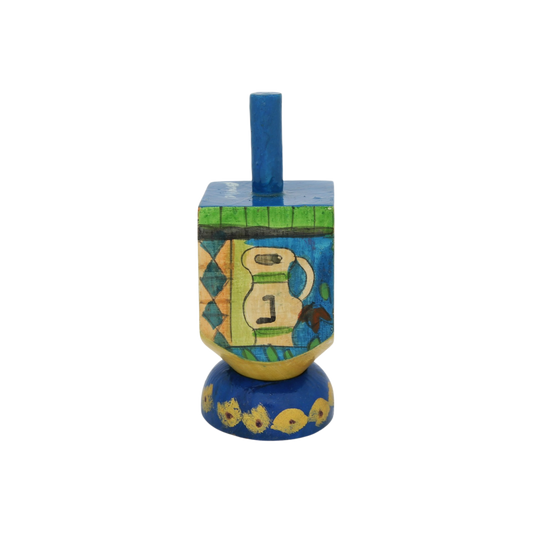 Wooden Dreidel Emanuel - Menora (Sham)