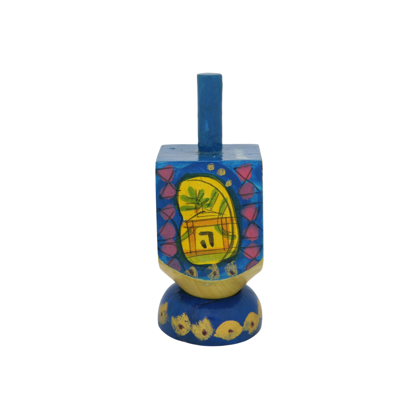 Wooden Dreidel Emanuel - Menora