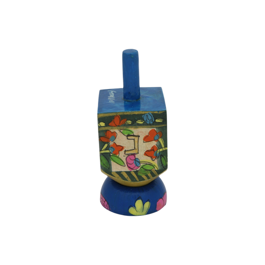 Wooden Dreidel Emanuel - Floral (Sham)