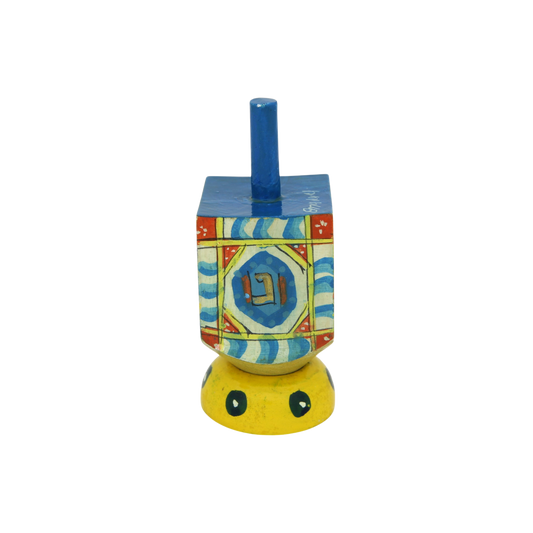 Wooden Dreidel Emanuel - Candles (Sham)