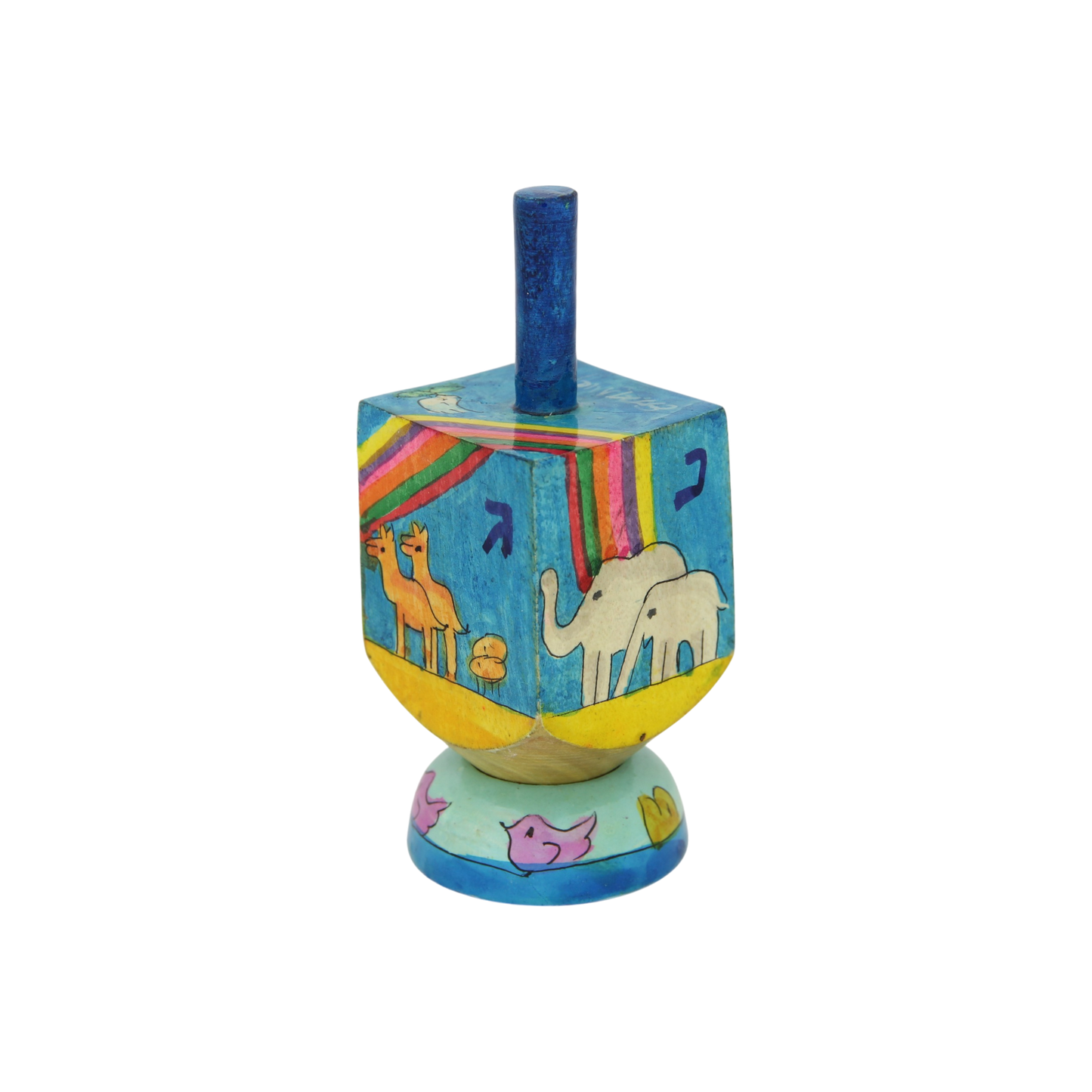 Wooden Dreidel Emanuel - Noah's Ark