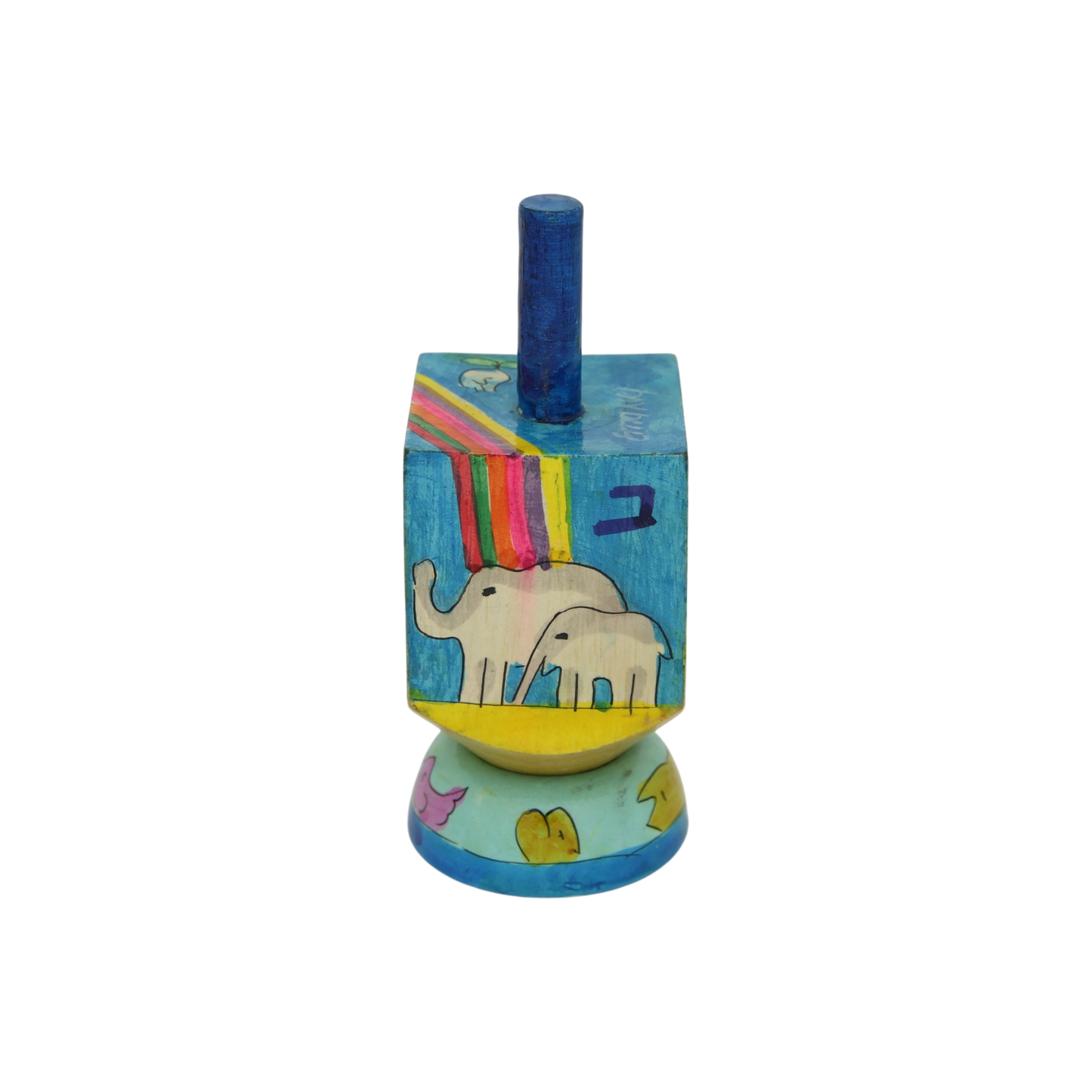 Wooden Dreidel Emanuel - Noah's Ark (Sham)