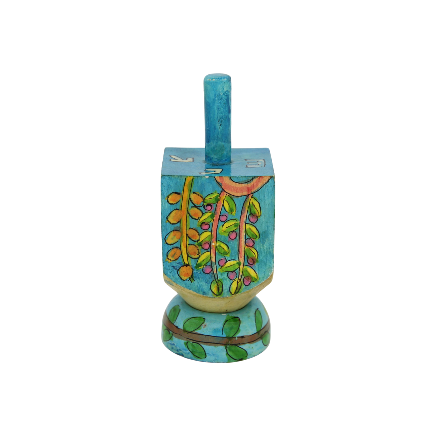 Wooden Dreidel Emanuel - Plants