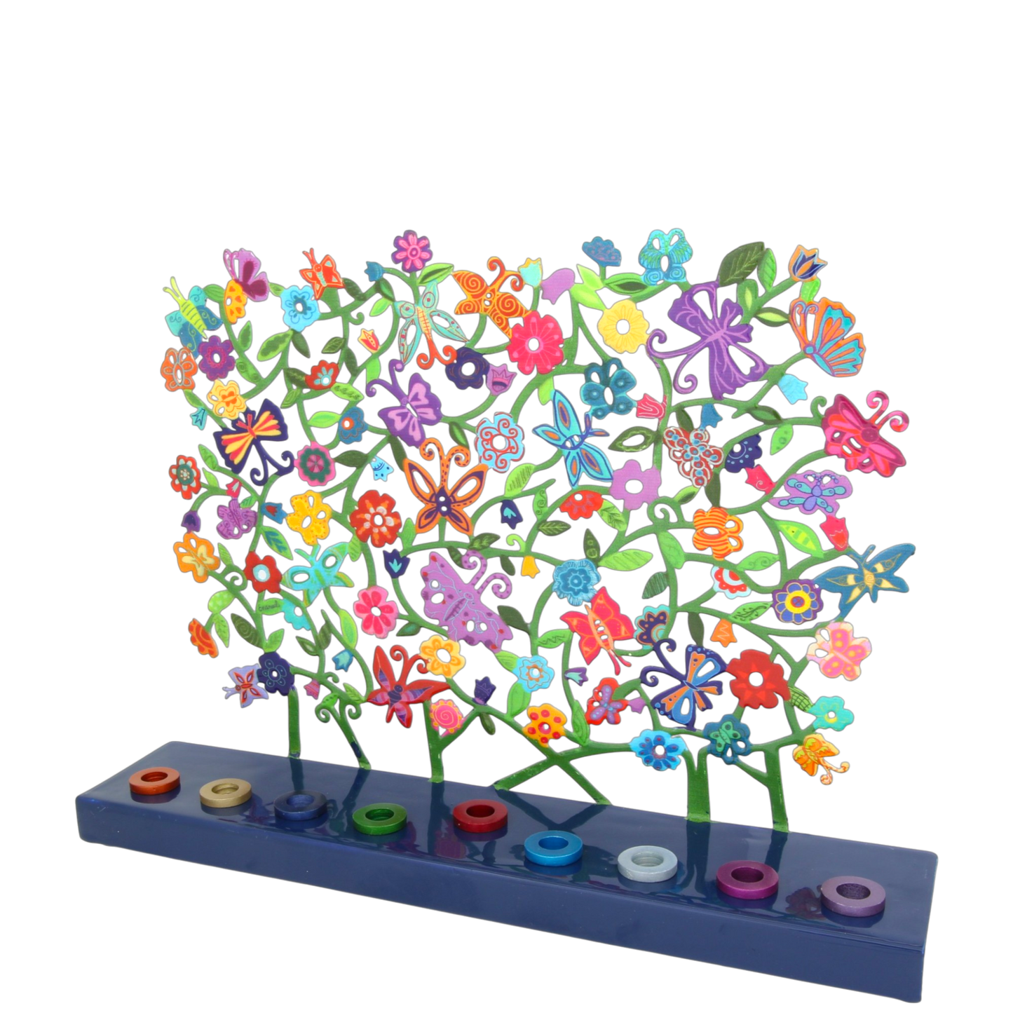 Chanukový svícen Emanuel - motýlci 2