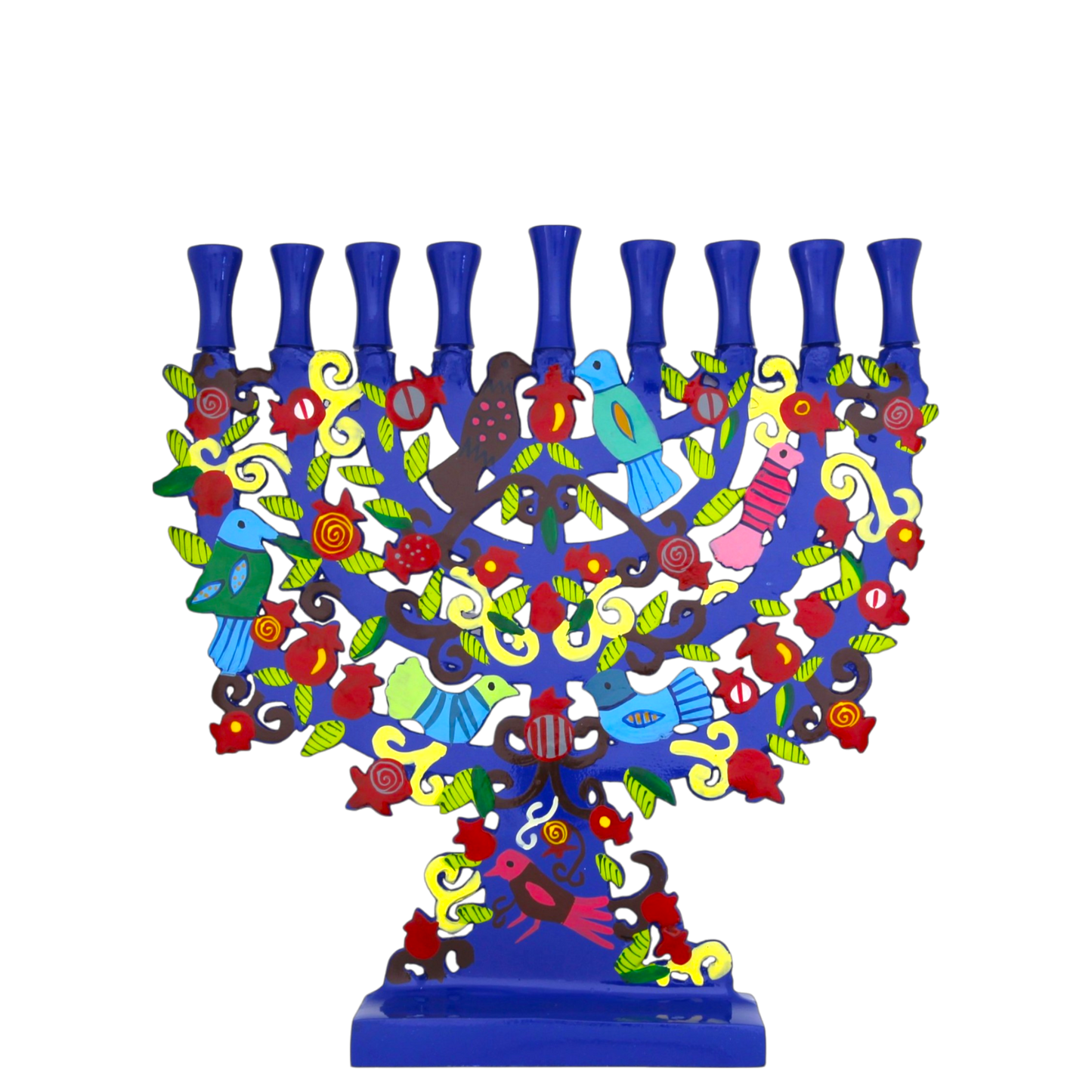 Chanukový svícen Emanuel - ptáčci