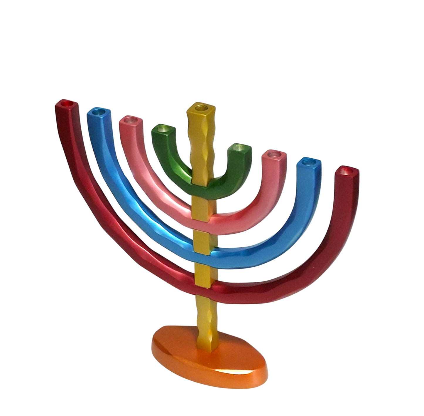 Chanukový svícen Emanuel - barevný