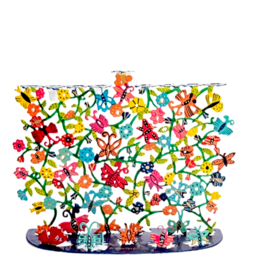 Chanukový svícen Emanuel - motýlci 1