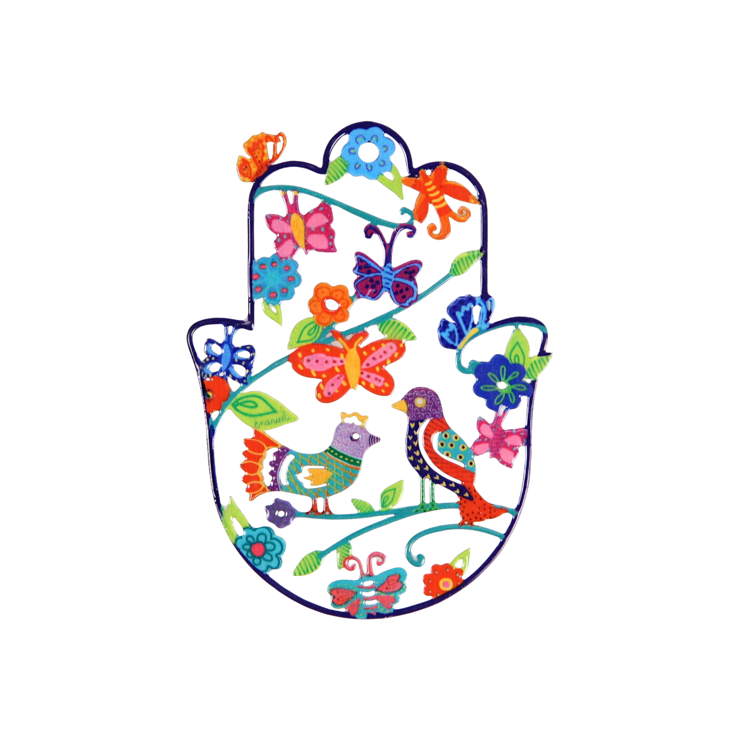 Small Hamsa wall hanging Emanuel - Birds and Butterflies