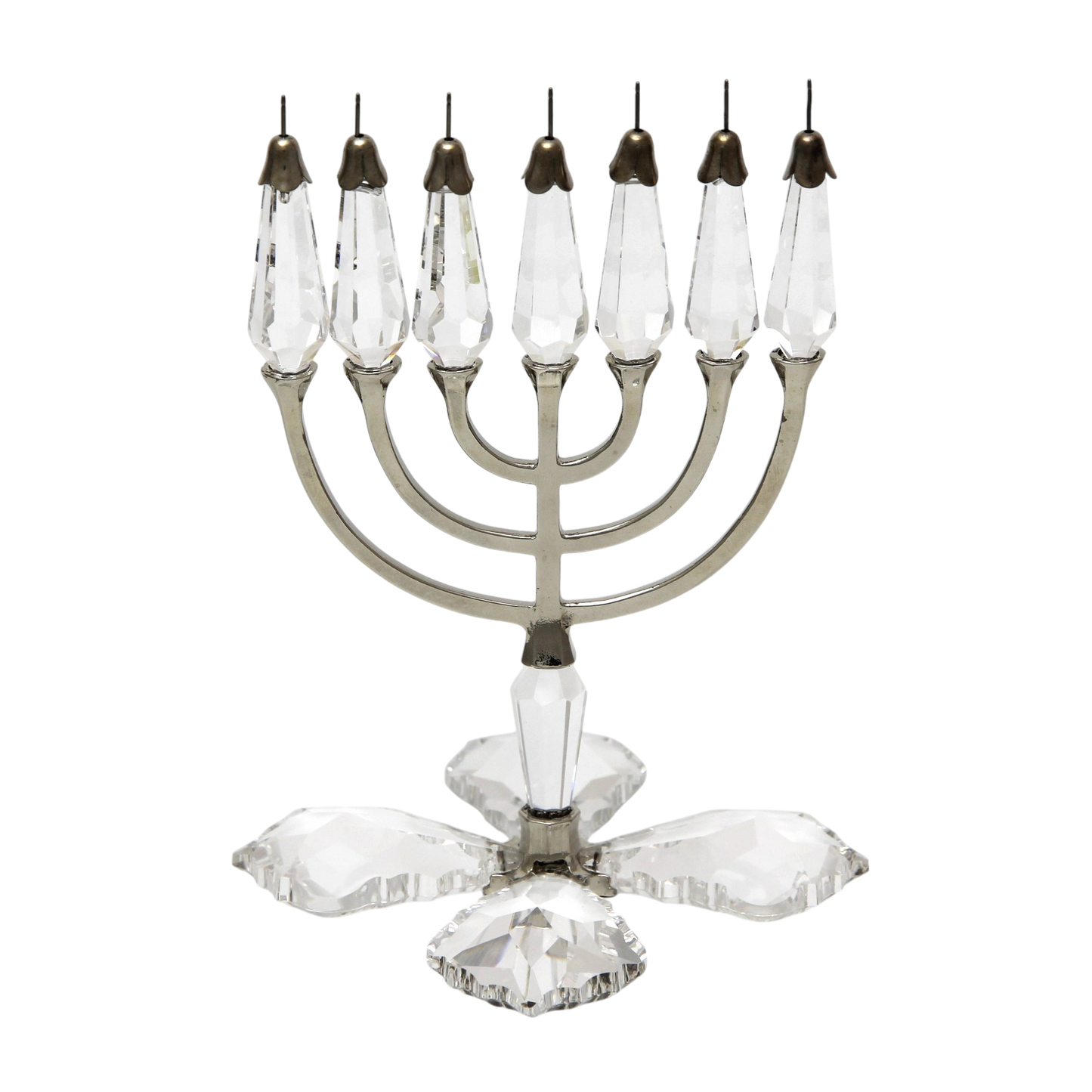 Křišťálová Menora - Postříbřená