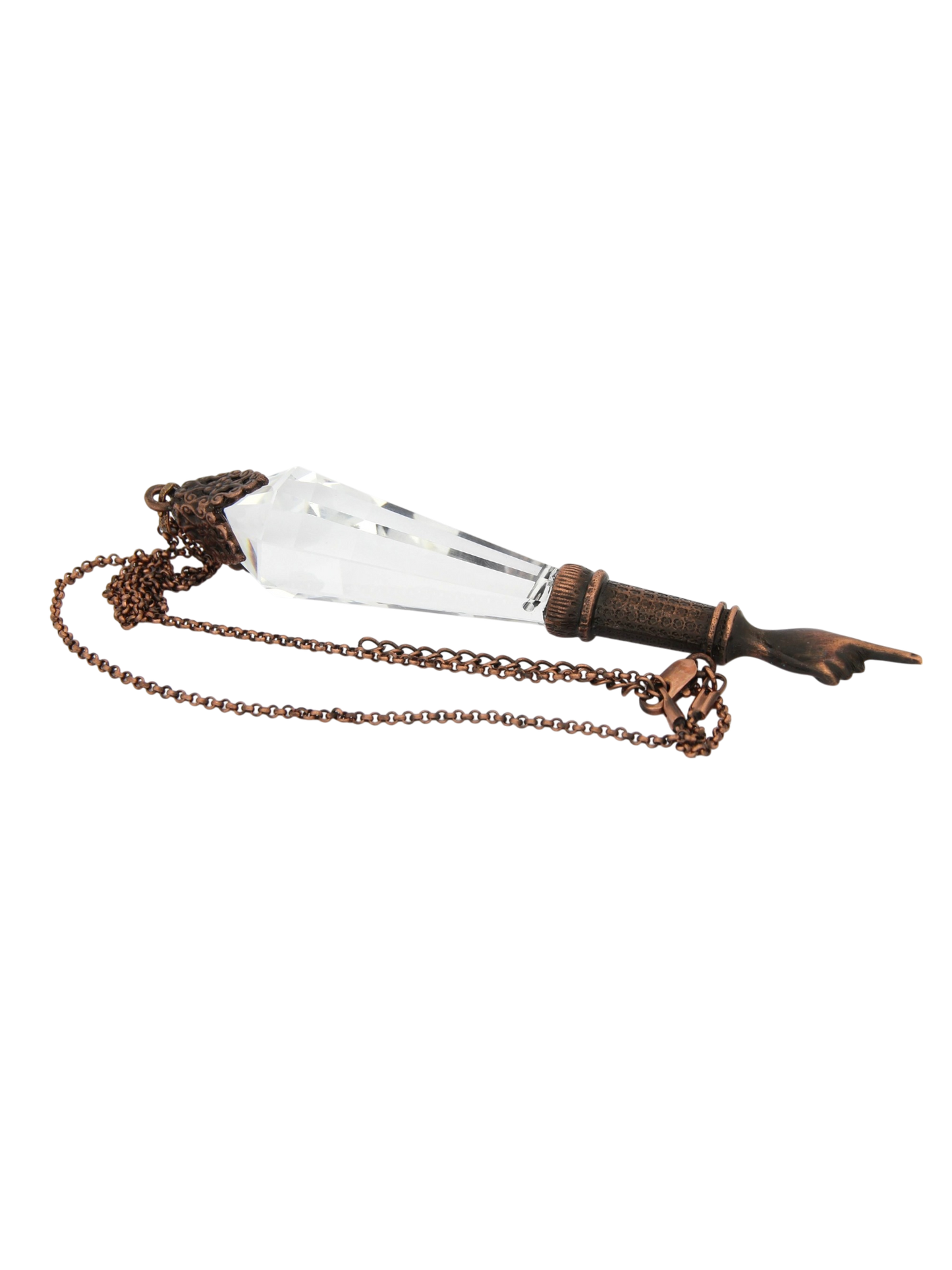 Crystal Torah Pointer - Old Copper