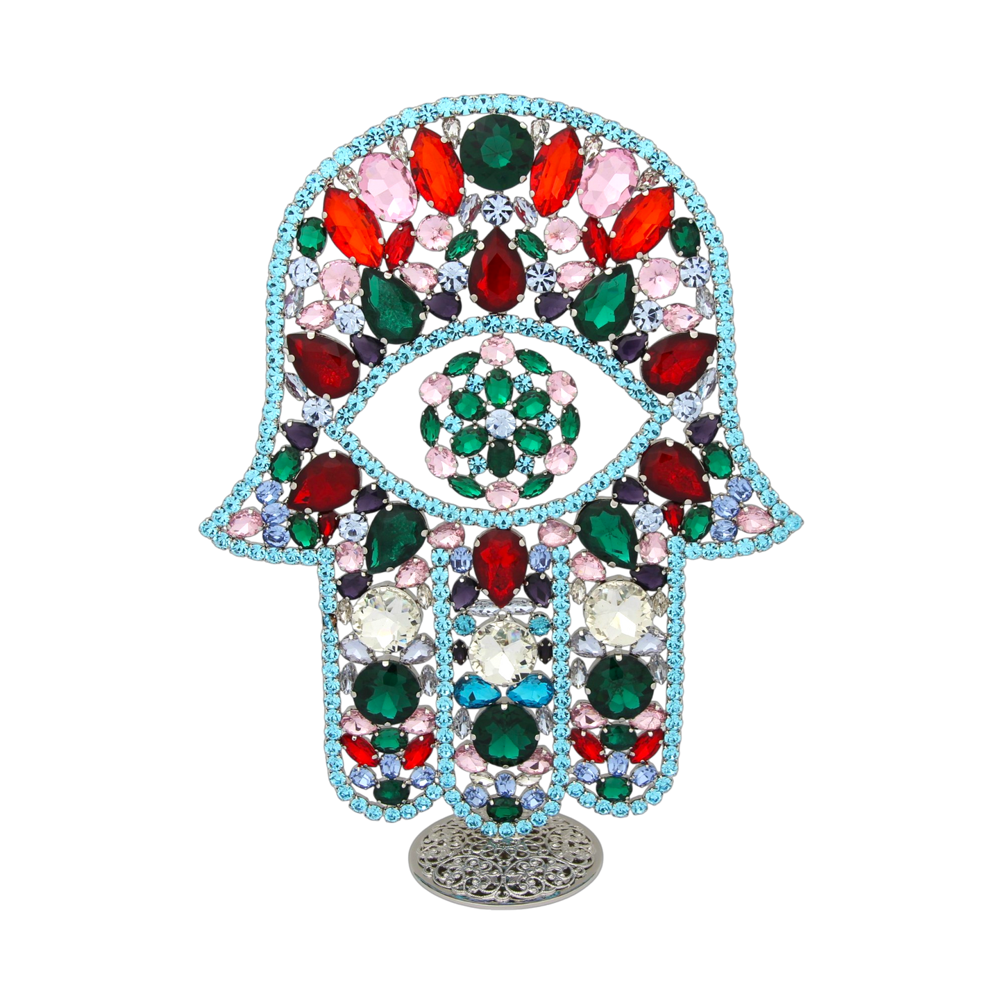 Crystal Hamsa standing - large 2