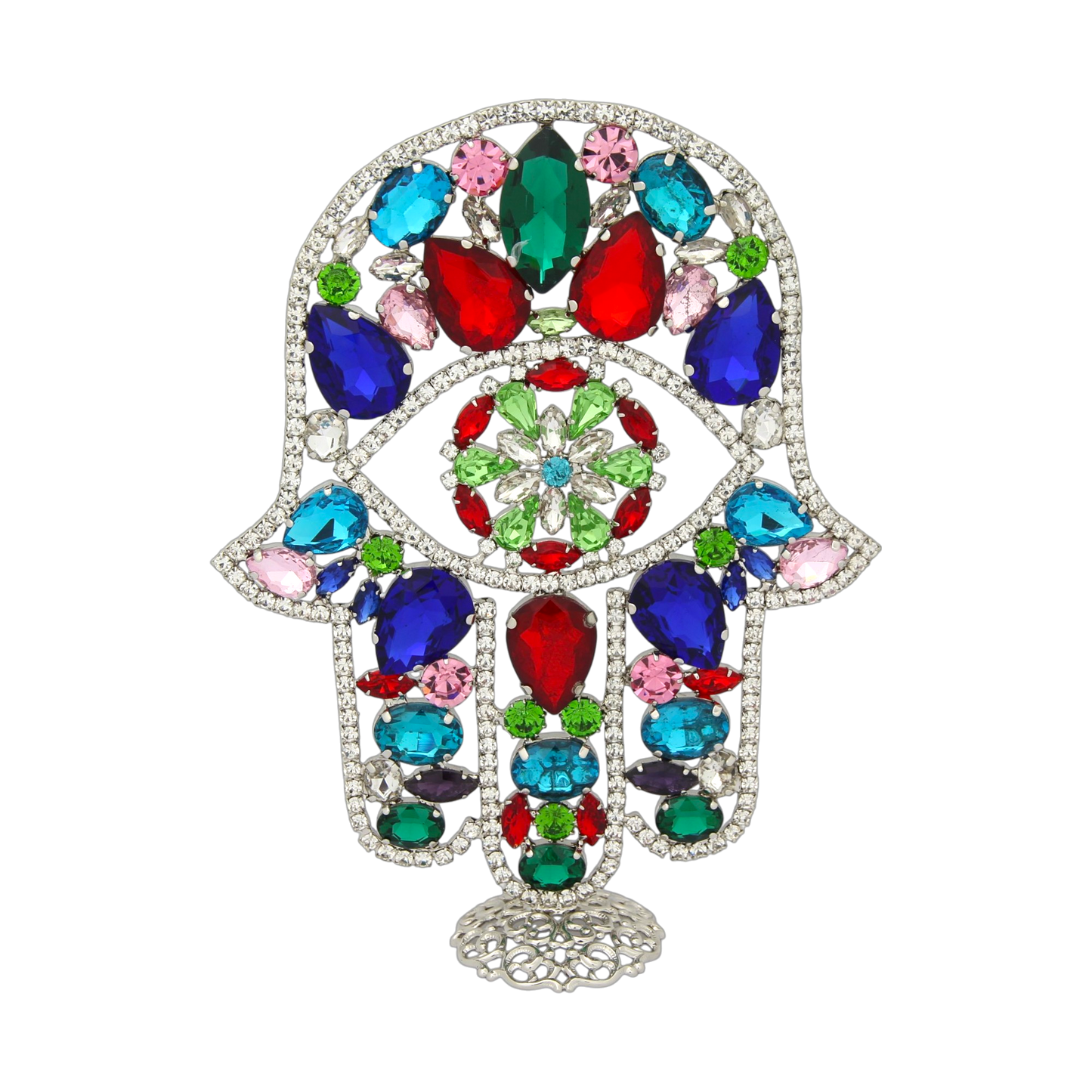 Crystal Hamsa standing - medium 2