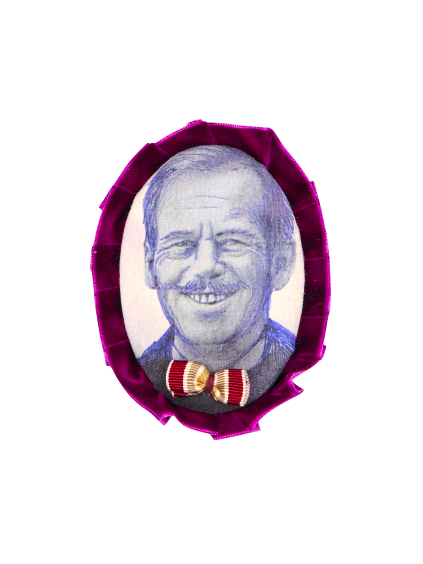 Textile Brooches - Prague personalities