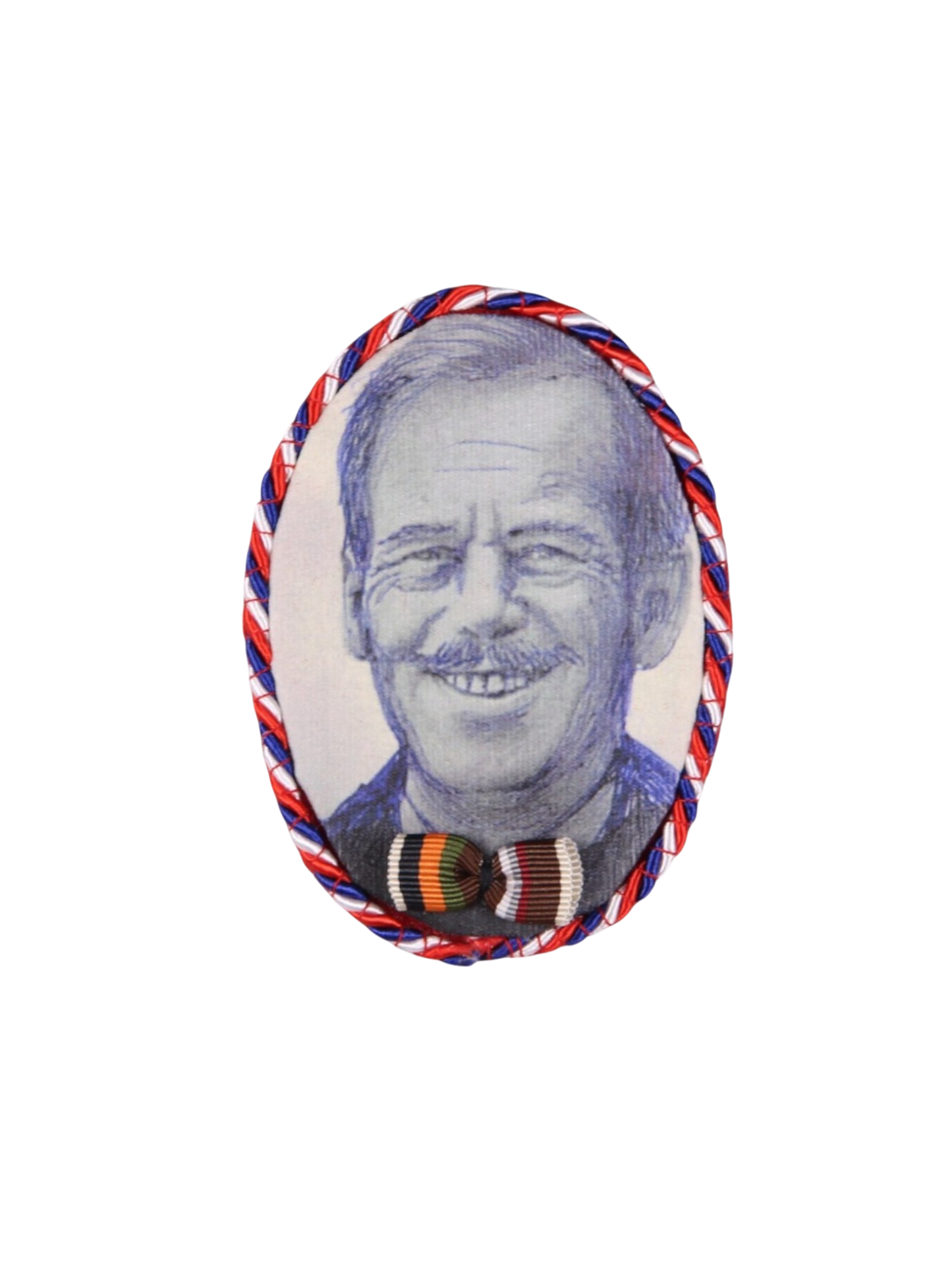 Textile Brooches - Prague personalities