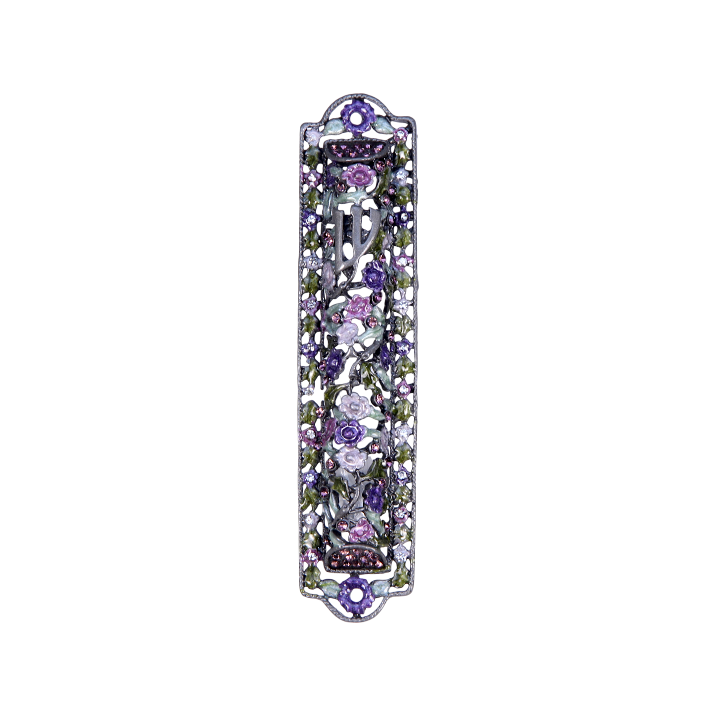 Gems Mezuzah - Roses