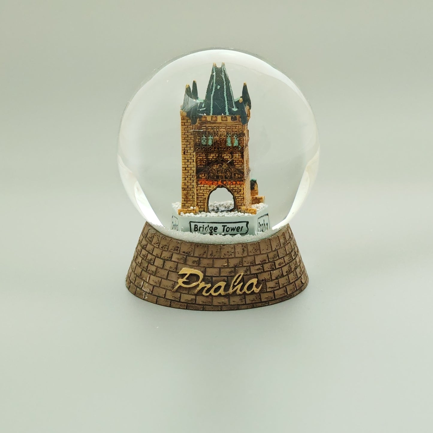 Snow Globe - Old Town bridge tower - small
