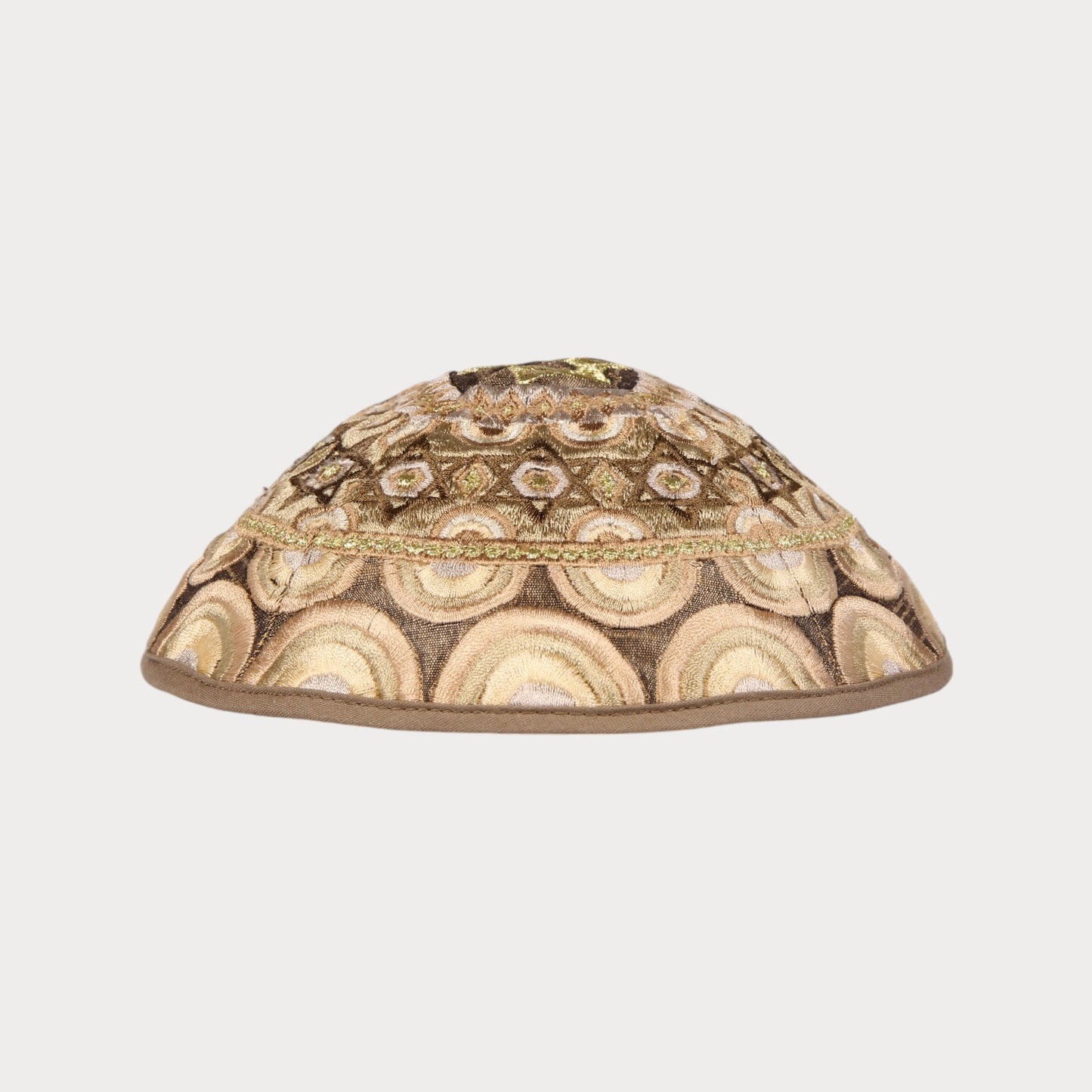 Kippah Emanuel - Embroidered - Harmony - Golden