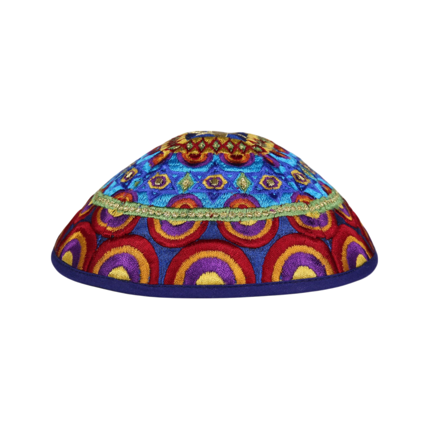 Kippah Emanuel - Embroidered - Harmony - Multicoloured